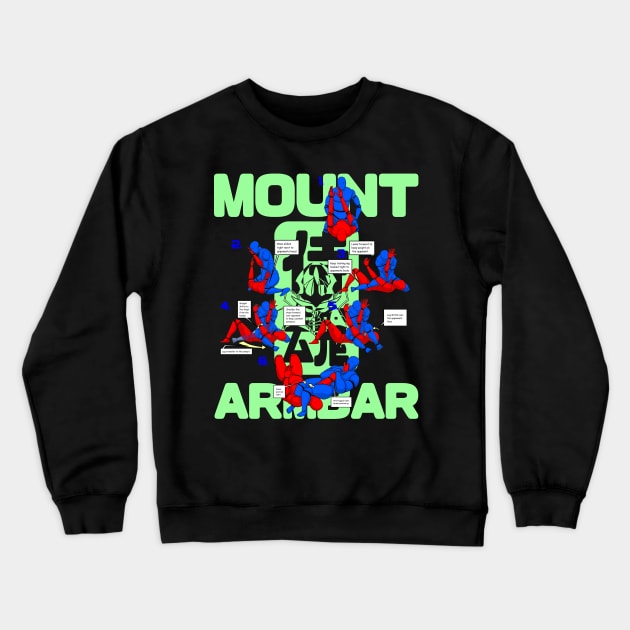 BJJ T-Shirt.  Jiu Jitsu Mount Armbar Crewneck Sweatshirt by eokakoart